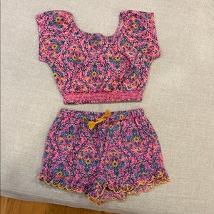 Mini Boden Matching Set - Azalea Woodblock Vine